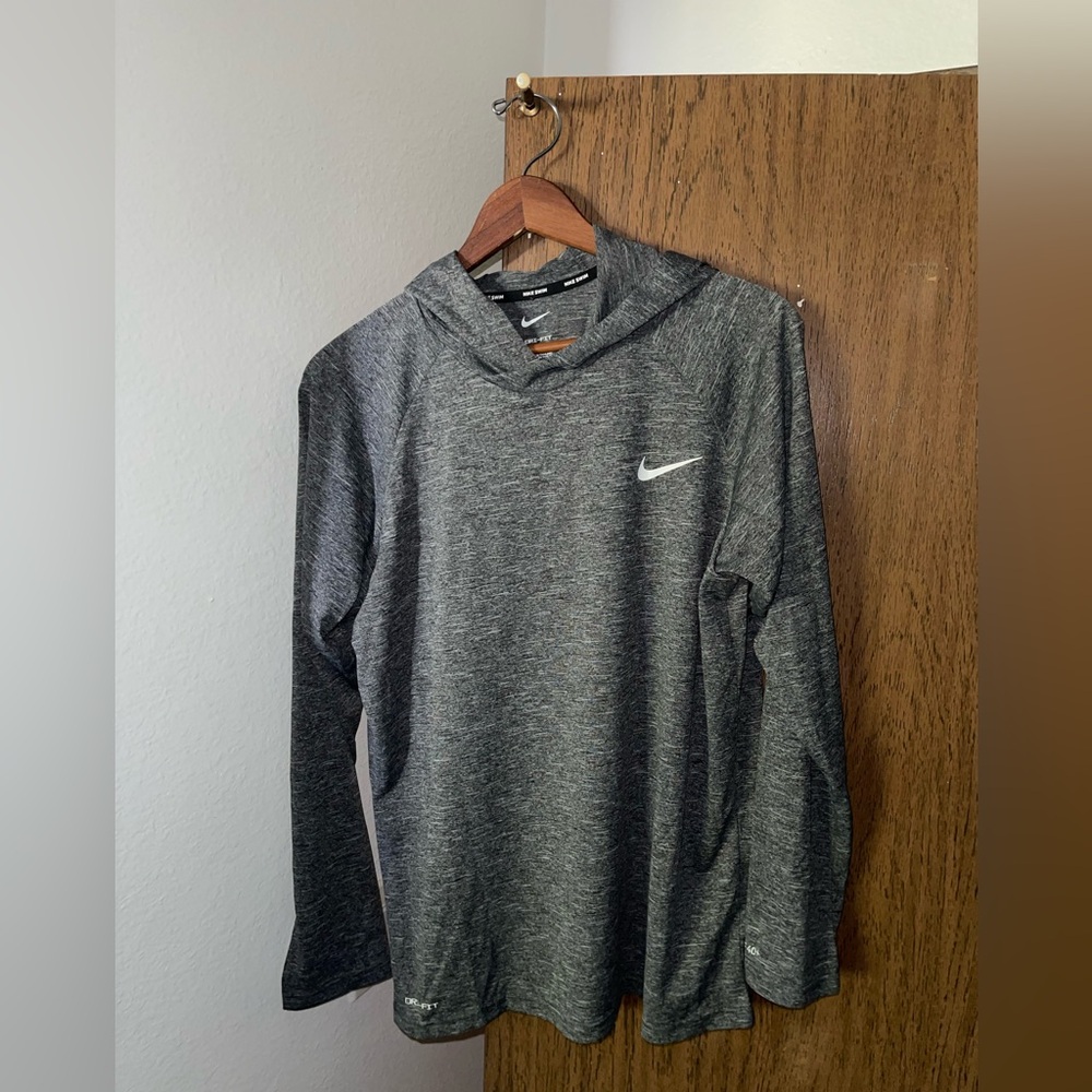 Nike Swim Heather Gray Hoodie - Size M